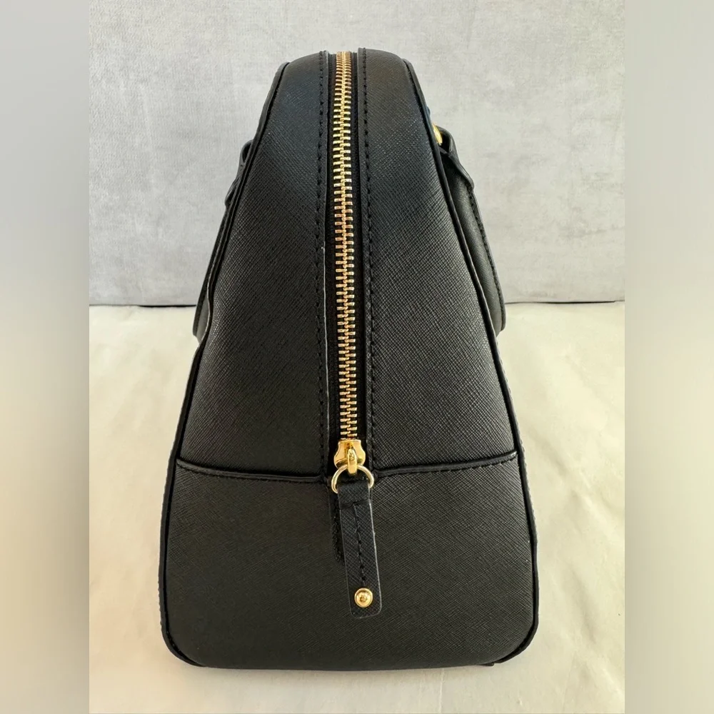 NEW Michael Kors Black Large Dome Satchel Bag NWOT